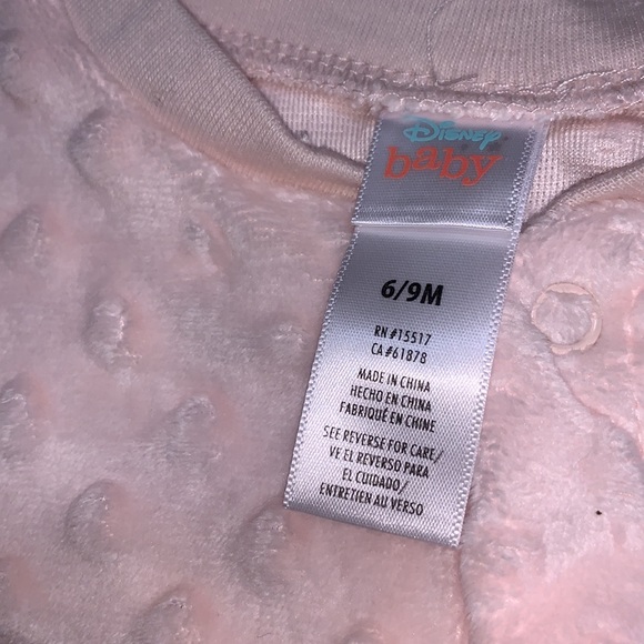 NWT Disney Baby - Winne the Pooh Sleep N Play Bodysuit/ Onesie (Pink) - Picture 3 of 9